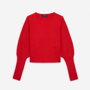Kooples Red Sweater Puffed Sleeves (Size 1)